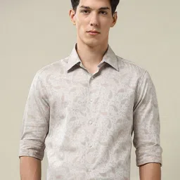 Arrow Men 1851 Tailored Fit Ethnic Motifs Printed Spread Collar Pure Cotton Casual Shirt-picture-36