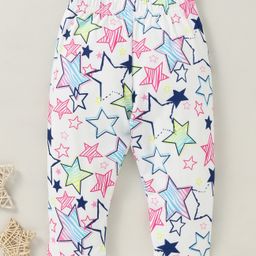 Kookie Kids Full Length Lounge Pant Star Print - Multicolor-picture-15