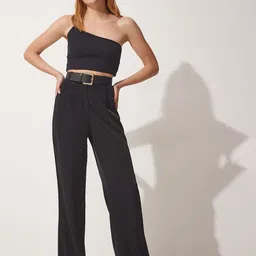 Happiness istanbul Women Regular Fit Trousers-image-40