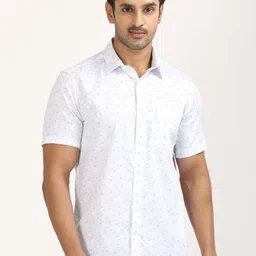 Indian Terrain Men Classic Slim Fit Floral Printed Casual Shirt-picture-24