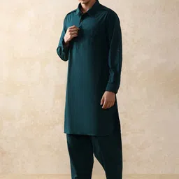 Moara Pathani Solid Pure Cotton Kurta with Dhoti Pants image 2