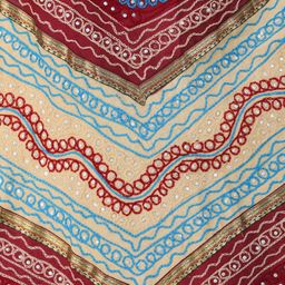 Exotic India Embroidered Pure Cotton Flared Maxi Skirt-picture-10