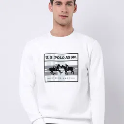 U.S. Polo Assn. Men Graphic Printed Long Sleeves Round Neck Sweatshirt-picture-18