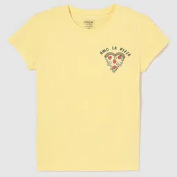 max Girls Typography V-Neck T-shirt-picture-21