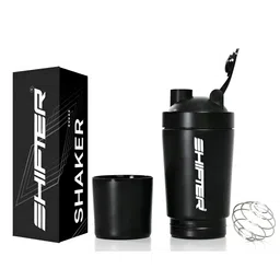 SHIFTER Black Single Stainless Steel Solid Water Bottle-image-1
