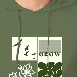 Crazymonk Men Printed Hooded Sweatshirt image 2