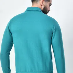 BAESD Men Mock Collar Solid Lightweight Bomber Jacket image 3