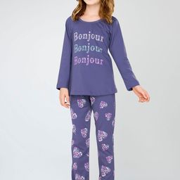 Zeyo Girls Pure Cotton Printed Night suit-picture-43