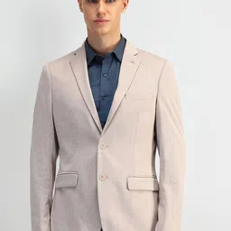 Arrow Self Design Notched Lapel Slim Fit Single-Breasted Blazers-picture-47