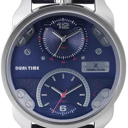 Daniel Klein Men Embellished Dial & Leather Straps Analogue Watch DK11125-2_OR image 5