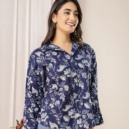 Nayo Women 1 Floral Print Shirt Style Top image 2