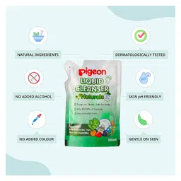 Pigeon Liquid Cleanser Refill Pack of 2 - 200 ml each image 3