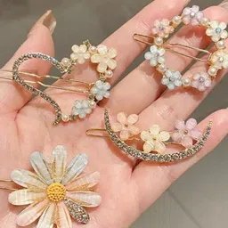 KHANBAGSTORE Girls Set of 4 Claw Clip image 4