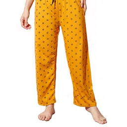 trendy world Pack of 3 Women Heart Printed Cotton Comfortable Pyjama/Lounge Pants image 5
