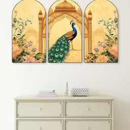 Livin'luxe Yellow MDF Other Wall Paintings-picture-21