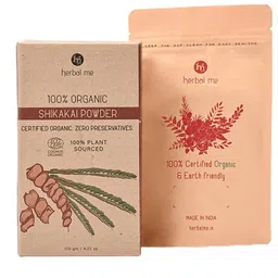 HERBAL ME Shikakai Powder 100% Organic Ecocert Certified - 120g-image-72