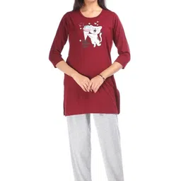 E-MAX Women Printed Night suit-image-49