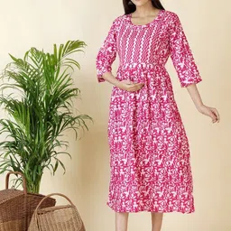 Moda Rapido Floral Print Fit & Flare Maxi Dress image 4