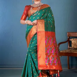 jayant creation Woven Design Zari Paithani Saree-picture-10