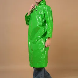 Dollar Men Lightweight Waterproof Foldable Rain Poncho with Adjustable Hood image 4