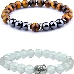 Bilqis Set Of 2 Artificial Beaded Elasticated Bracelets-image-59