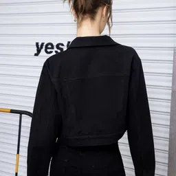 DIMPY GARMENTS Women Lightweight Denim Jacket image 3