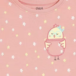 MINI KLUB Girls Pack Of 3 Printed Flutter Sleeves Tops image 5