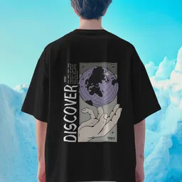 SENO TEX Men Graphic Printed Round Neck Cotton Oversized T-shirt-image-74