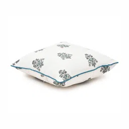 Myntra Elegant Homes Green & White 5 Pieces Printed Cotton Square Cushion Covers image 4