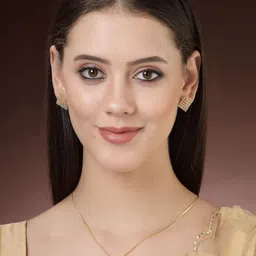 ZENEME Gold-Plated AD Stone-Studded Jewellery Set image 4