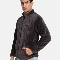 Octave Faux Fur Front-Open Sweatshirt image 4