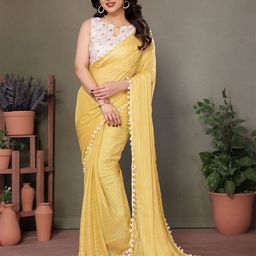 Anouk Striped Embroidered Saree-picture-39