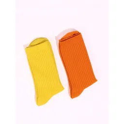 Thela Gaadi Pack Of 2 Ribbed Calf Length Socks image 4