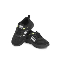 PENNEN Boys Black Printed Mesh Loafers image 2