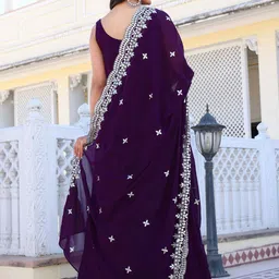 KALINI Women Layered Sequinned Kurta with Pyjamas & With Dupatta image 2