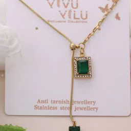 SIVA BY ANIKA Gold-Plated Stone-Studded Chain image 4