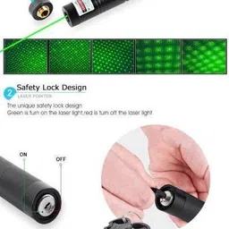 FStyler High Powered Green Laser Pointer 650nm, Working Time Over 8000 Hrs Rechargeable Green Laser-303 Pointer Party Pen Disco Light 5 Mile with Battery image 4