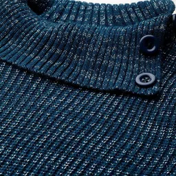 chemistry Women High Low Dark Blue, White Midi/Calf Length Dress image 2