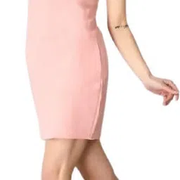 aurum Women Bodycon Pink Above Knee/Mid Thigh Length Dress-picture-19