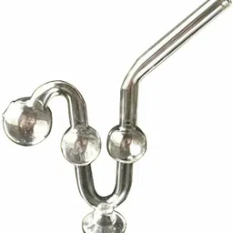 vyxoo inc 7 Inch Water Dog Stand Clear Glass Oil Burner Pipe Smoking Beer Bong Funnel-picture-23