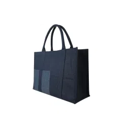 Earth Bags Azure Box Tote Bag Denim image 4