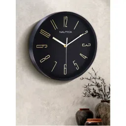 Nautica Modern Wall Clock for Latest Stylish Home Matt Rim Black-image-25