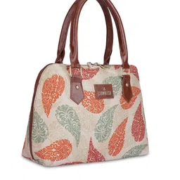 THE CLOWNFISH Ethnic Motifs Printed Structured Handheld Bag image 4