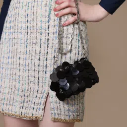 Kazo Nicole Shimmer Sling Bag - Black (XS)-image-44