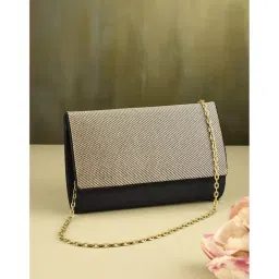 fabindia fashion Fabindia Black Brocade Clutch (S) image 2