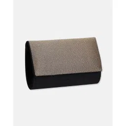 fabindia fashion Fabindia Black Brocade Clutch (S) image 4