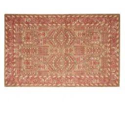 MYTRIDENT Floral Printed Wool with Cotton Backing-3000 GSM Carpet image 2