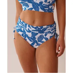 La Vie En Rose Mermaid Garden Side Tie Shirred High Waist Bikini Bottom-picture-25