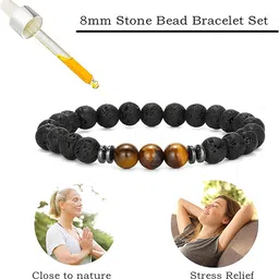 KARISHMA KREATIONS Unisex Artificial Beads Beaded Elasticated Bracelet image 2