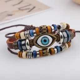 VIEN Leather Multistrand Bracelet image 4